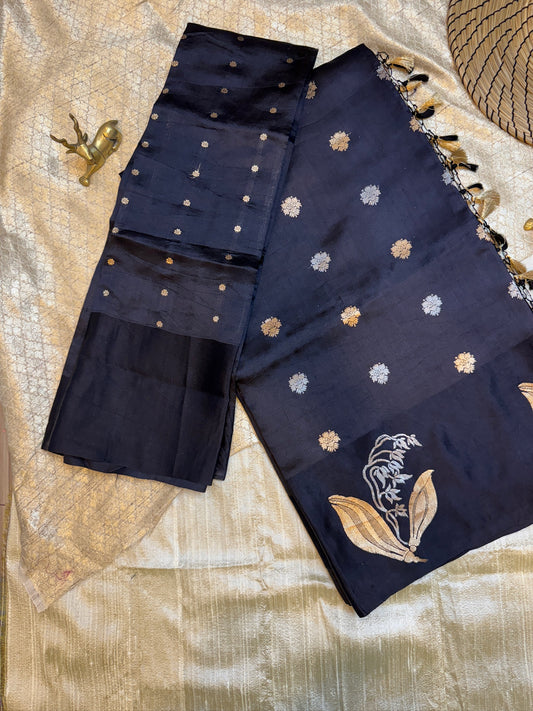 Raw Mango Kadwa Silk Saree (Banarasi)