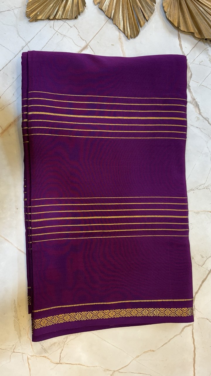 Pure CREPE Silk Saree- Bentex