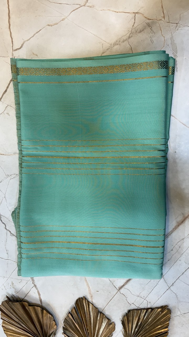 Pure CREPE Silk Saree- Bentex