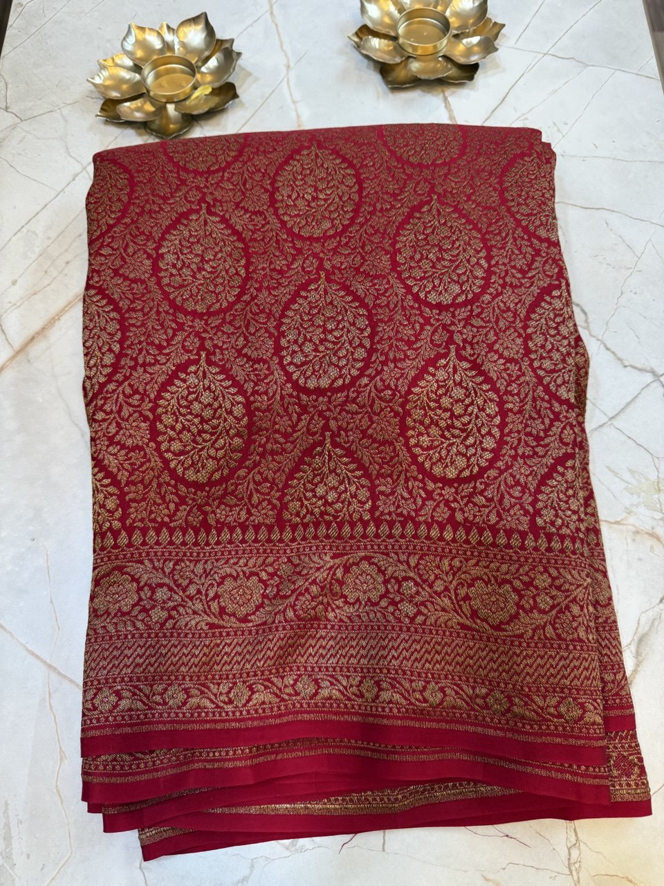 Banarasi BROCADE Silk saree- Red