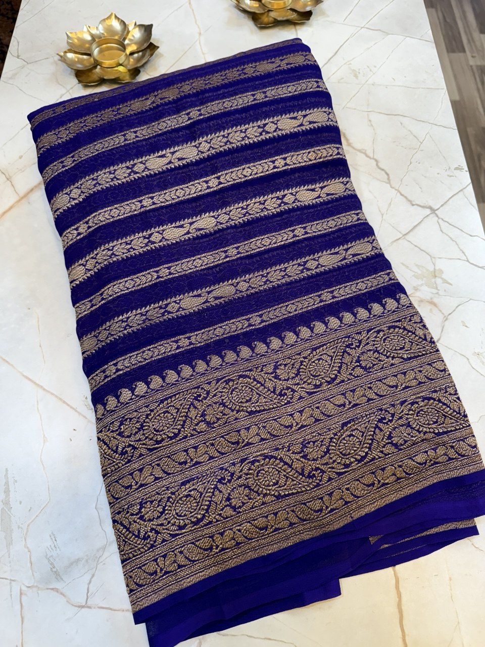 Banarasi brocade saree- Royal Purple