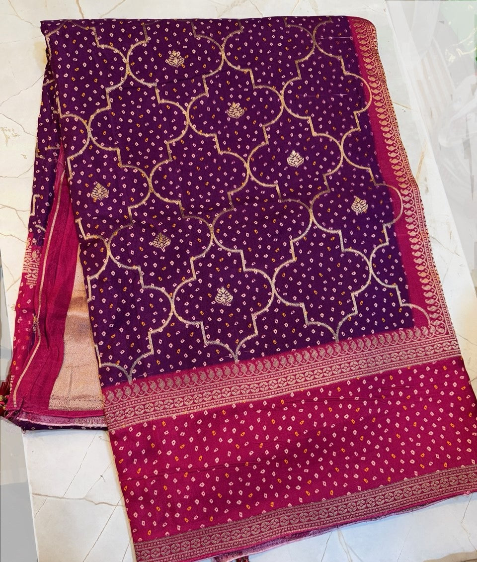 Dola Silk Saree- Bandini pattern