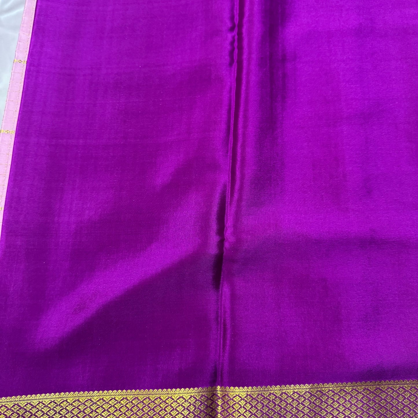 Pure Crepe Mysore Silk Saree| Checks Design | Baby Pink